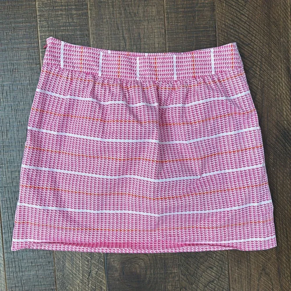 Vineyard Vines Pink Striped Mini Skirt Women's 6 - Picture 7 of 9